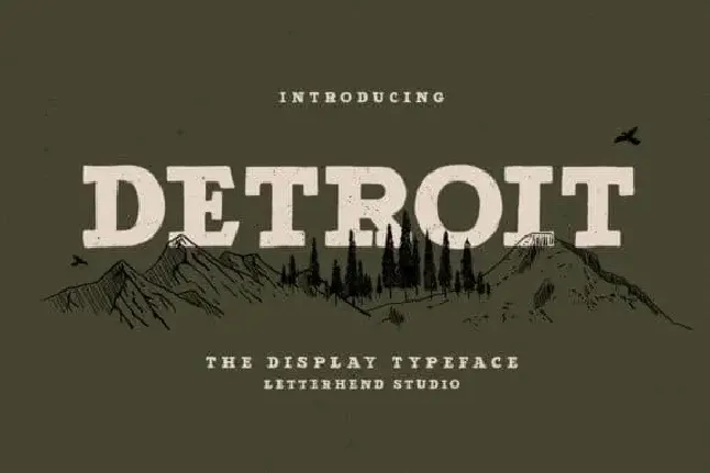 Detroit Display font