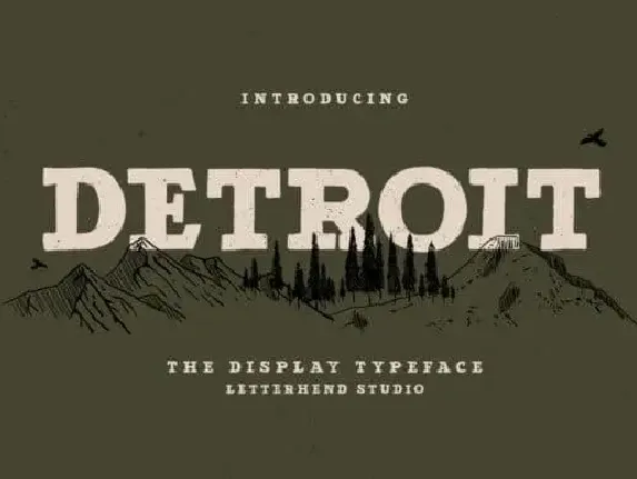 Detroit Display font