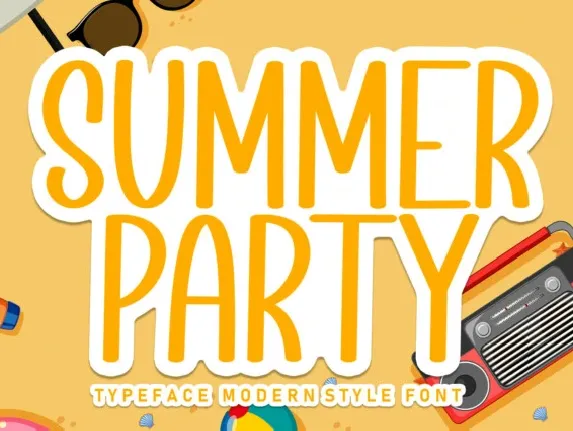 Summer Party Display font