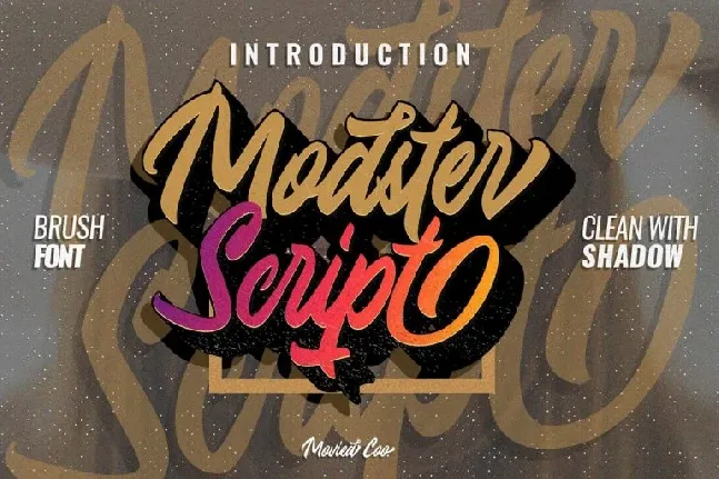 Modster Script font