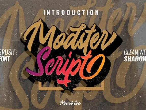 Modster Script font