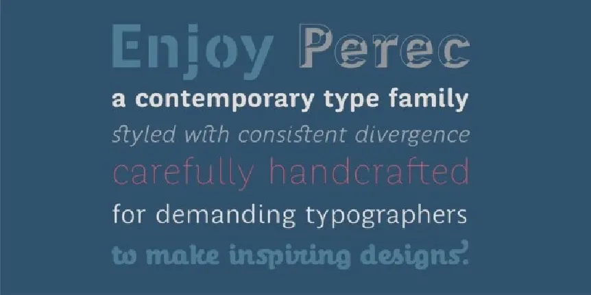 Perec Family font