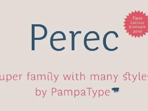 Perec Family font