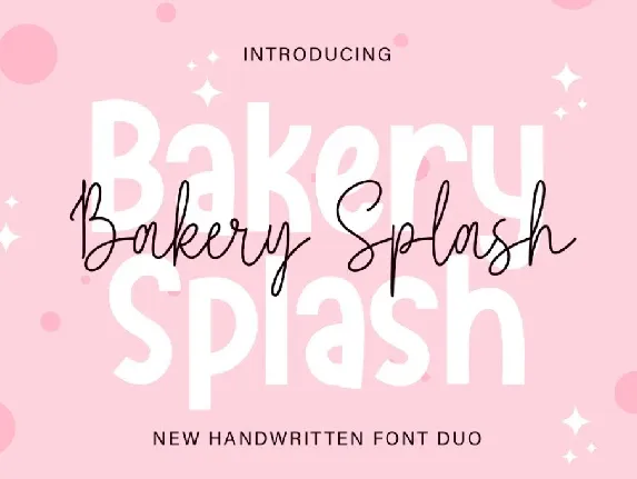 Bakery Splash font