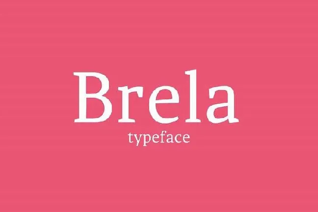 Brela Typeface Free font