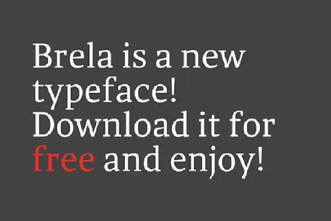 Brela Typeface Free font