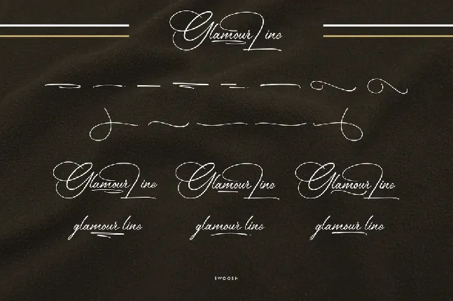 Glamour Line Demo font