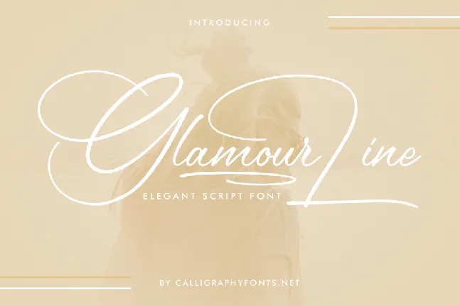 Glamour Line Demo font