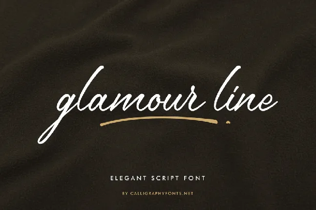 Glamour Line Demo font