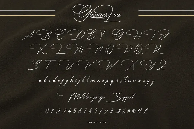 Glamour Line Demo font