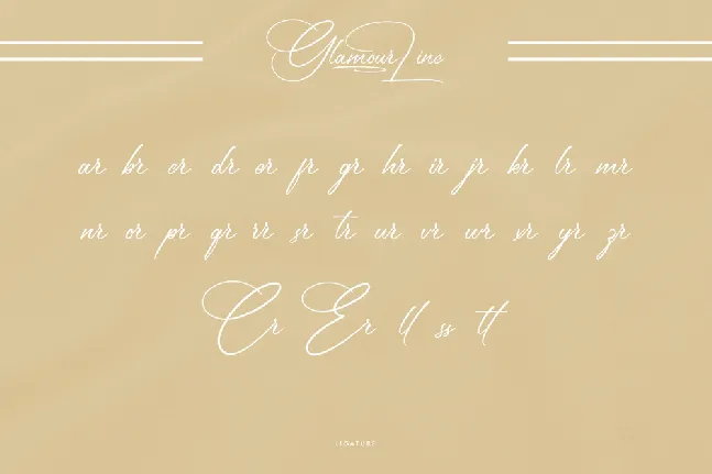 Glamour Line Demo font