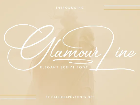 Glamour Line Demo font