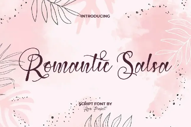 RomanticSalsaDemo font