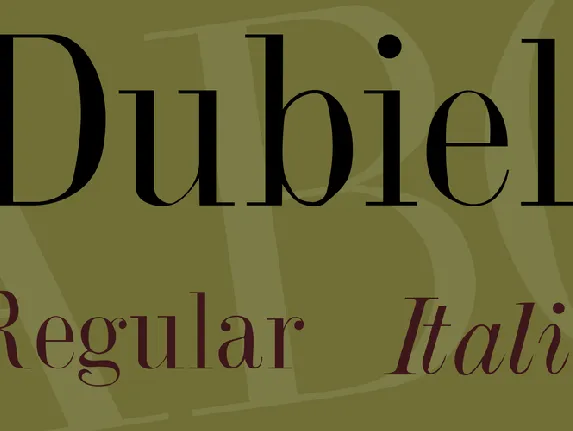 Dubiel font