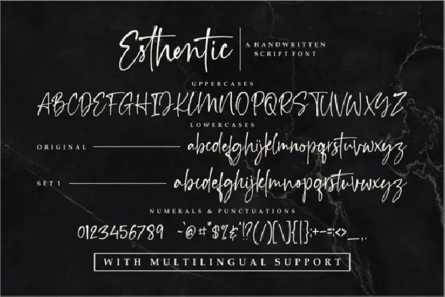 Esthentic Handwritten Script font