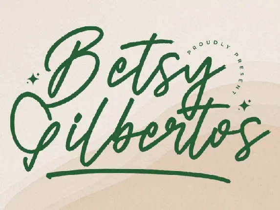 Betsy Gilbertos font