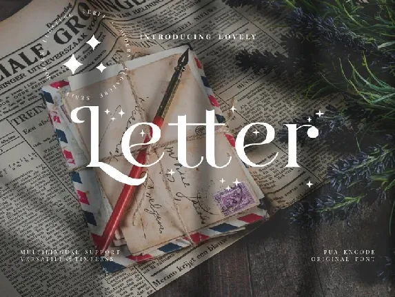 Letter font