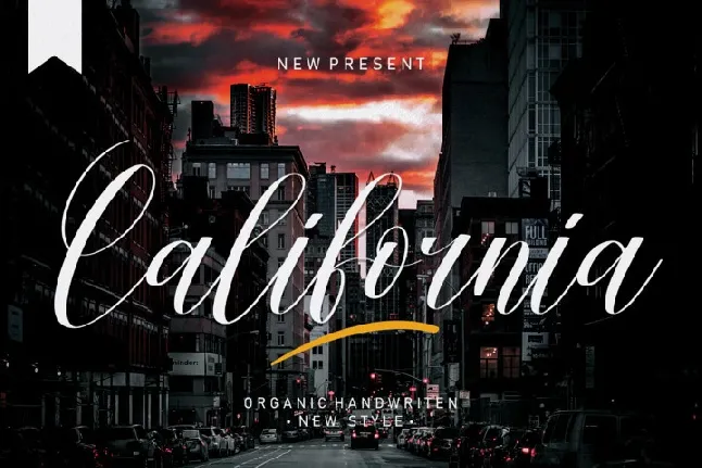 California Handwritten Typeface font