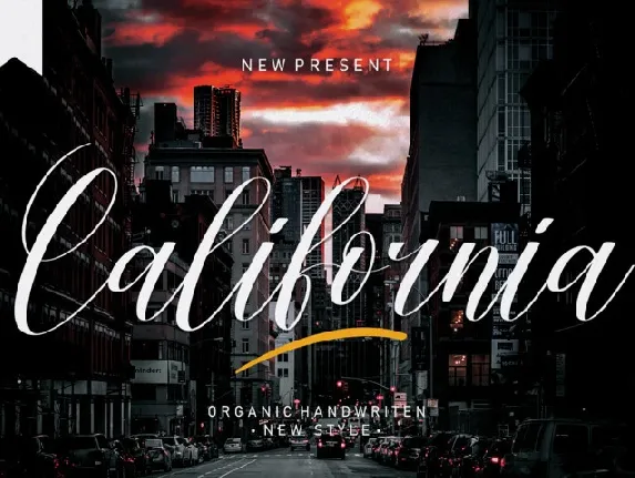 California Handwritten Typeface font