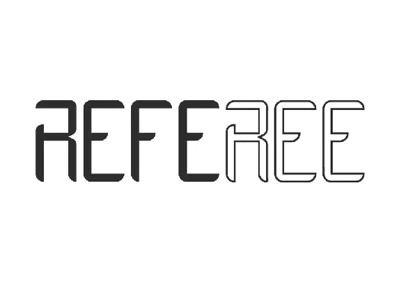 Referee font