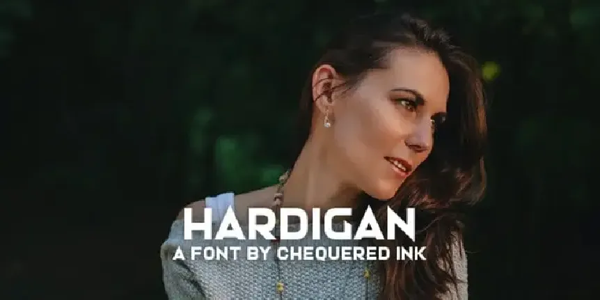 Hardigan Sans Serif font