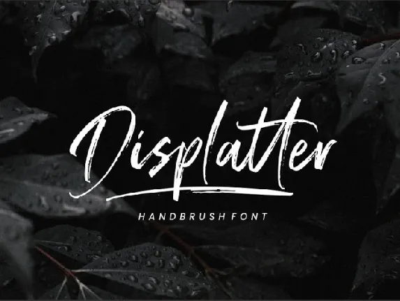 Displatter Handbrush font