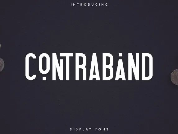 Contraband Display font