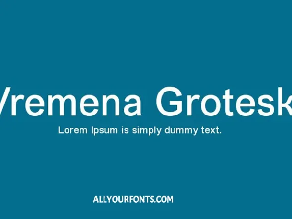 Vremena Grotesk font