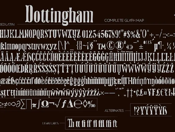 Dottingham font