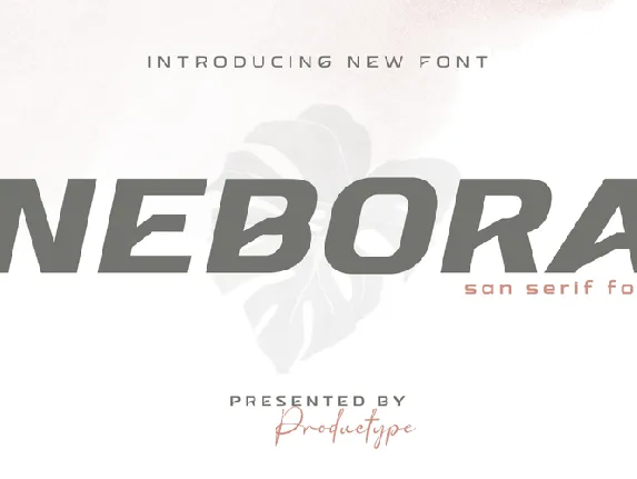 NEBORA font