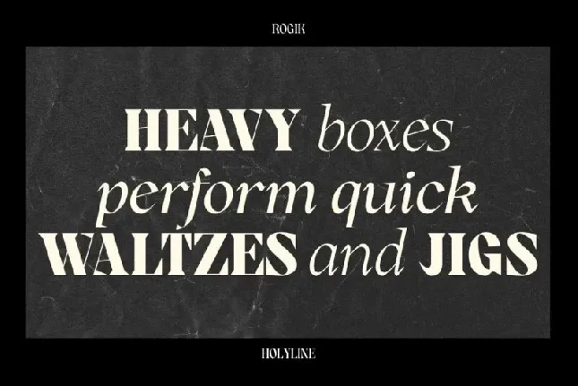 Rogik font