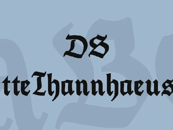 DS FetteThannhaeuser font