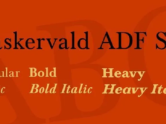 Baskervald ADF Std Family font