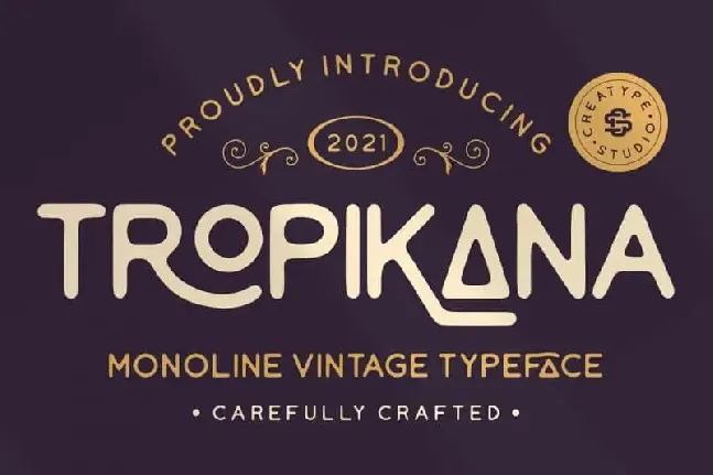 Tropikana Display font