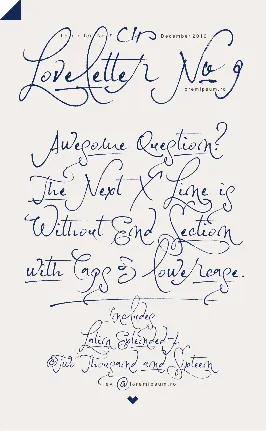 Loveletter No. 9 font