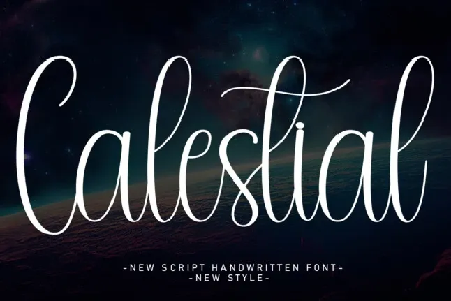 Calestial font