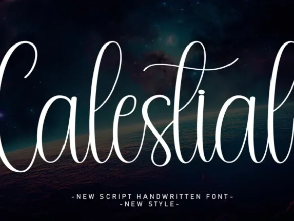 Calestial font