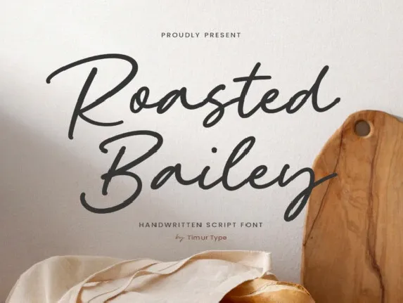 Roasted Bailey font