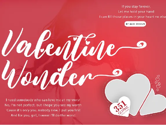 Valentine Wonder font