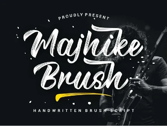 Majhike Brush font