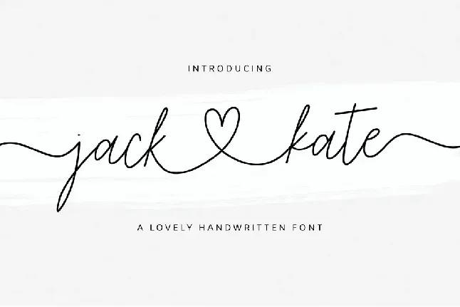 Jack & Kate font