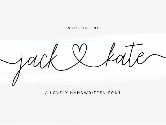 Jack & Kate font