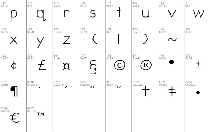 Children font