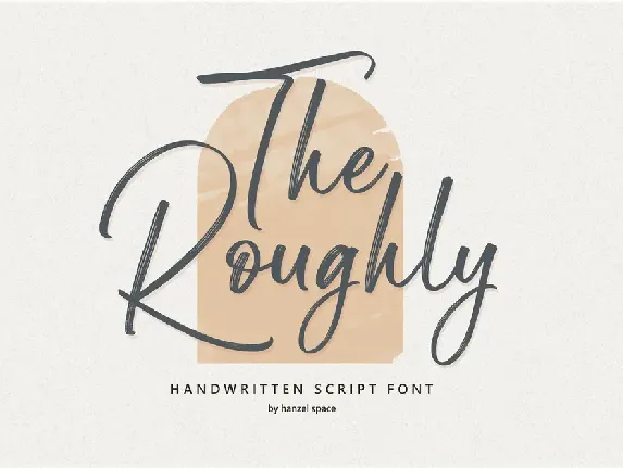 The Roughly Script font