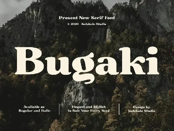 Bugaki font