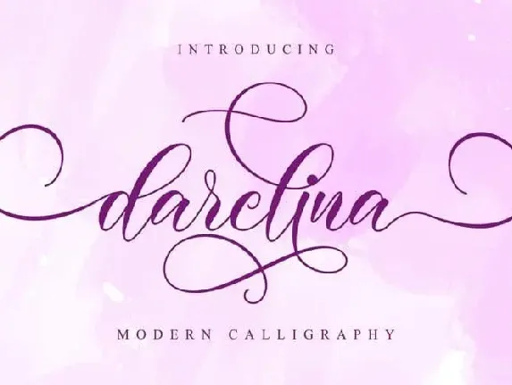 Darelina Calligraphy font