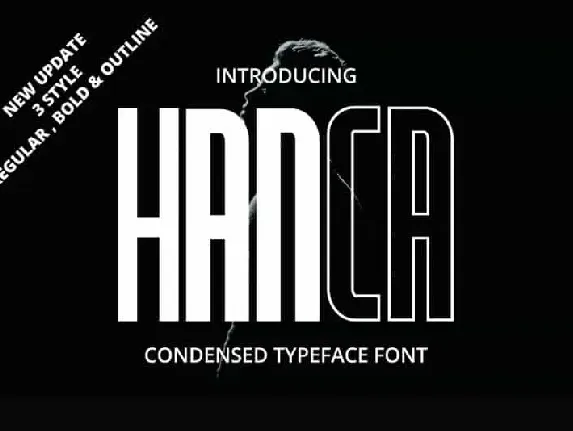 Hanca Display font