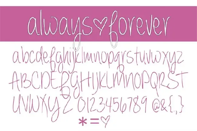 always forever font