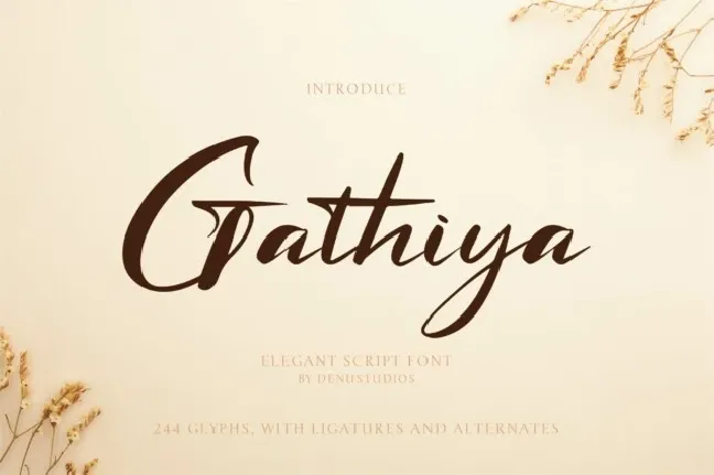 Gathiya font