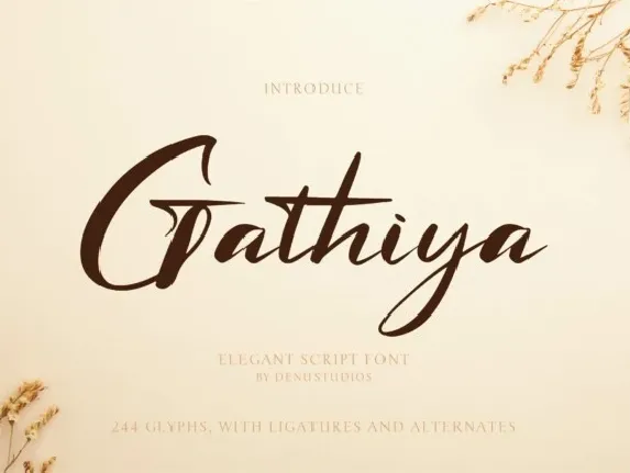 Gathiya font